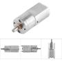High Torque Turbo Speed Reduction Geared Box Motor DC 12V Reduction Motor for DIY Toys(12V 100RPM)
