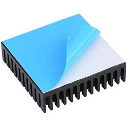 Awxlumv 40mm Heatsink Kit 1.57 x 1.57 x 0.43 inch Aluminum Small Heat Sink with Thermal Conductive Double Sided Tape for GPU CPU Cooling 3D Printers, TEC1-12706 Thermoelectric Peltier Coole