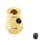DGZZI Gear Reduction Motor Holder 1Set Black 37mm DC Geared Motor Mounting L Shaped Bracket with 6mm Hexagonal Coupling and Mounting Screws