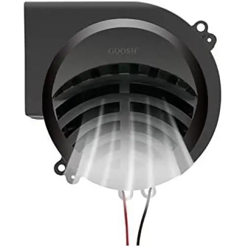 GOOSH DC BRUSHLESS Fan Blower with Lights for Inflatable Decorations Replacement 12V/0.8A Model 9733 (9733-0.8A-Light)