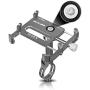 DS. DISTINCTIVE STYLE Aluminum Universal Bike Phone Mount for 31.8 mm Handlebar 360 Degree Rotatable Motorcycle Phone Holder Adjustable Cycling Phone Mount - Titanium