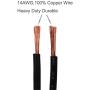 SCCKE Heavy-Duty 14AWG 20A Male Plug Cigarette Lighter Adapter Power Supply Cord with 3ft / 0.92m 14 AWG Cable Wire For Car inverter Air pump electric cup and DIY