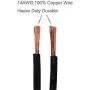 SCCKE Heavy-Duty 14AWG 20A Male Plug Cigarette Lighter Adapter Power Supply Cord with 3ft / 0.92m 14 AWG Cable Wire For Car inverter Air pump electric cup and DIY