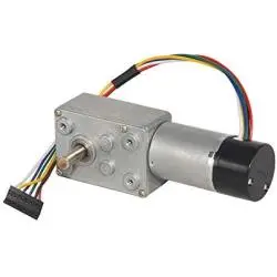 Micromotore DC Con Riduttore E Encoder Hall 6V 60 RPM, Coppia Elevata Per Robot E Serrature