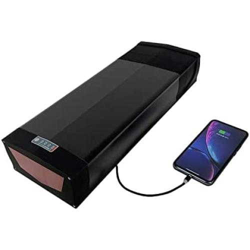 Jieoto E-Bike Battery Rear Carrier 36V 18AH with USB Port 2A Charger, Lithium Electric Bike Battery Suitable for 250W/350W/500W/800 Motors, More Suitable for Modification.