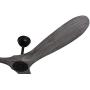 Goozegg 60-Inch Outdoor Ceiling Fan with Remote No Light 3 Balsa Wood Blades Energy Efficient DC Motor, Accent Pewter