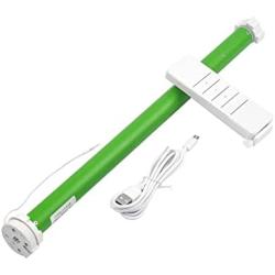 Roller Tubular Motor with Built-in Battery-No Wiring, Wireless App or Timer Control, Add Blinds Motor Compatible with Alexa, Google Home