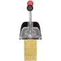 Seachoice Twin Lever Control, Chrome-Plated Brass, Red and Black Knobs, 8-5/16 In. Tall