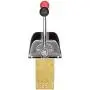 Seachoice Twin Lever Control, Chrome-Plated Brass, Red and Black Knobs, 8-5/16 In. Tall