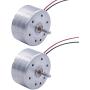 weideer 6Pcs DC 3V Mini Generator Motors 7000RPM Electric Motor with Wire for DIY Toys Wind Turbine Generator K-023