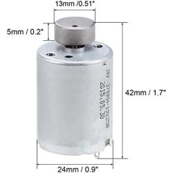 uxcell Vibration Motors DC 12V 250mA 7500RPM Vibrating Motor Strong Power for DIY Electric 42x24mm