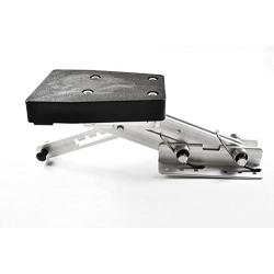 MARINE CITY Heavy Duty Aluminum Outboard 2-Stroke Motor Bracket Board Size (8-1/4 Inches x 10-3/8 Inches) Perfect for Powerboats Yachts Ships (7.5 HP to 20 HP)