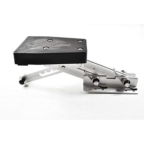 MARINE CITY Heavy Duty Aluminum Outboard 2-Stroke Motor Bracket Board Size (8-1/4 Inches x 10-3/8 Inches) Perfect for Powerboats Yachts Ships (7.5 HP to 20 HP)