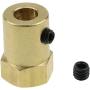 ZZHXSM 1Set 37mm DC Geared Motor Mounting L Shaped Bracket Gear Reduction Motor Holder with 6mm Hexagonal Coupling and Mounting Screws and Nuts