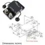 GLOSO E9A Waterproof Breaker Auto Reset For Car Truck RV Automotive Marine Boat Trolling motor & Custom Wiring Audio battery protection (T1) Side by Side Stud IP67 Hi-Amp Circuit Breaker (90A)