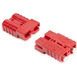 HYCLAT 6-10 Gauge Battery Quick Connect/Disconnect Wire Harness Plug Connector Recovery Winch Trailer, Pack of 2, Red