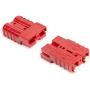 HYCLAT 6-10 Gauge Battery Quick Connect/Disconnect Wire Harness Plug Connector Recovery Winch Trailer, Pack of 2, Red