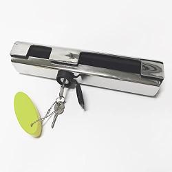 HWI Marine Stainless Steel Outboard Engine Motor Lock with Keys and Floater