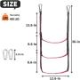 Boat Ladder, Rope Boat Ladder for Inflatable Boat, Kayak, Motorboat, Canoeing, Rope Boat Ladder with Reflective Strips, Easy to Carry Rope Ladder (3-Step)