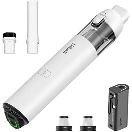 Aspirateur Portátil Litheli Cordless Handheld, 10000Pa/6000Pa LiteVac Mini, 0,75lbs, Moteur Sans Balais, Filtre HEPA, 20 Min Autonomie pour Maison, Voiture, Bureau, avec Batterie Remplaçable 4Ah Aspirateur Portátil Litheli Cordless Handheld, 10000Pa/6000Pa LiteVac Mini, 0,75lbs, Moteur Sans Balais, Filtre HEPA, 20 Min Autonomie pour Maison, Voiture, Bureau, avec Batterie Remplaçable 4Ah