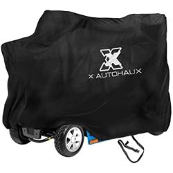 X AUTOHAUX 3 or 4 Wheel Mobility Scooter Cover Waterproof Sun Rain Wind Protection for Motorcycle Scooter