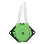 12V Flow Rate Controlled Peristaltic Pump DIY Replaceable Silica Gel Tube Head Dosing Pump Variable Quantitative Controller for Stable Delivery(Green)