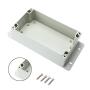 Erfo Junction Box ABS Plastic Universal Electrical Project Enclosure, IP65 Waterproof Dustproof DIY Electronic Case with Fixed Ear White (7.9 x 4.7 x 3 inch)