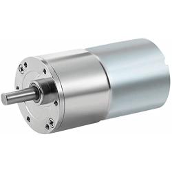DC 12V 1000RPM Gear Motor High Torque Electric Micro Speed Reduction Geared Motor Eccentric Output Shaft 37mm Diameter Gearbox