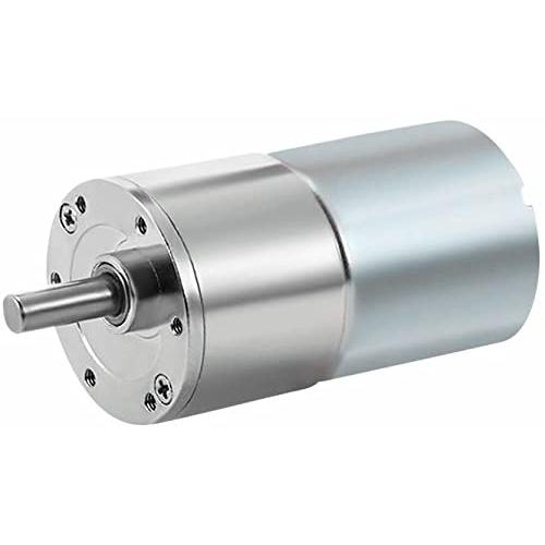 DC 12V 1000RPM Gear Motor High Torque Electric Micro Speed Reduction Geared Motor Eccentric Output Shaft 37mm Diameter Gearbox