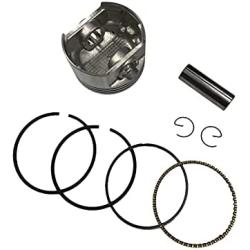 ENGINERUN 67MM Piston Rings Assembly Compatible with Robin Subaru EX17 EX21 6HP STD Replaces OEM Parts 277-23511-17 277-23513-17