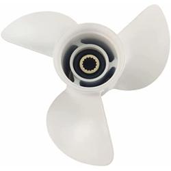 CAPTAIN Outboard Propeller, fit Yamaha 115 T50 60 70 75 80 85 90 100 130 HP Engines, 15 Spline Tooth Outboard Prop, RH Aluminum Propellers, OEM No.6E5-45945-01-EL