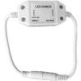 InSharePlus 12V 2A Mini PWM Inline LED Dimmer Switch With DC Jack 5.5/2.1 Connector for Single Color 3528 5050 LED Strip light(1 Pack, White)