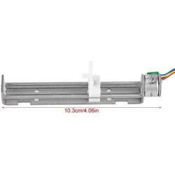 DC 12V Drive Stepper Motor Linear Screw Slider Stepper Motor for DIY Engraving Machine, 18 Degree Lead Screw Worm Drive Stepper Motor
