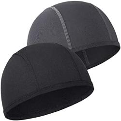 Skull Cap Helmet Liner Beanie, Cooling Mesh Cycling Running Hat for Men Women, Fits Under Helmets