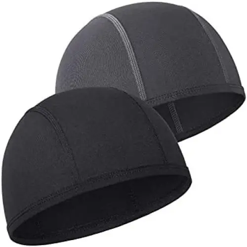 Skull Cap Helmet Liner Beanie, Cooling Mesh Cycling Running Hat for Men Women, Fits Under Helmets