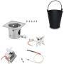 GRISUN Fire Burn Pot, Hot Rod Ignitor, Auger Motor and Grill Induction Fan Kit Replacement Parts Wood Pellet Grill Drip Grease Bucket