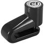 Motoforti Universal Mountain Bike Motorcycle Disc Brake Lock Anti-Theft Wheel Lock Black with Black Rope Set
