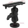 Fish Finder Mount, Black Marine Electronic Fish Finder Bracket Base Plate Kit RAM‑B‑111U Replacement for ECHOMAP Boat/Yacht Spare Parts
