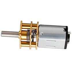 12V 600RPM Miniature DC Gearwheel Gear Motor with Full Metal Gearbox Motor GA12-N20 Shaft for Robot Models, RC Cars, DIY Toys - (2 PCS)