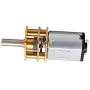12V 600RPM Miniature DC Gearwheel Gear Motor with Full Metal Gearbox Motor GA12-N20 Shaft for Robot Models, RC Cars, DIY Toys - (2 PCS)