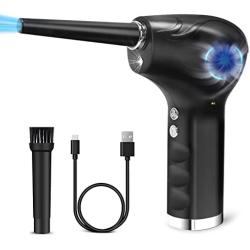Electric Air Duster, Canned Air Duster with 6000mAh Rechargeable Battery, Compressed Air Duster with Powerful 40000 RPM Motor, Keyboard Air Spray Duster Cleaner for Computers, Electronics Cleaning