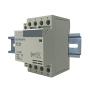 Electrodepot 60 Amp 4 Pole Normally Open Contactor, 110-120V Coil, Motor Load 40A, Lighting 63A Bundle with Slotted Steel Zinc Plated DIN Rail, 35 mm x 6 in – 1 Piece with 2#10 Screws