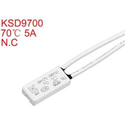 uxcell Normally Close Temperature Switch, 70℃ N.C 5A Thermal Switch Thermostat Temperature Control Switch 2pcs