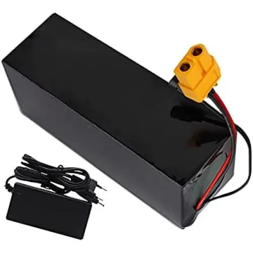 Wnicek 36V 12Ah Lithium Battery Pack Waterproof PVC Rechargeable Battery Suitable for 200W-750W E-Bike Motors for Electric Bicycle Moped Scooter Electric Tools with Charger