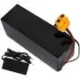Wnicek 36V 12Ah Lithium Battery Pack Waterproof PVC Rechargeable Battery Suitable for 200W-750W E-Bike Motors for Electric Bicycle Moped Scooter Electric Tools with Charger