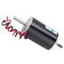 High‑Speed DC Motor, 80W 24V CW/CCW Permanent Magnet DC Motor Double Output Shaft Speed Regulation Motor(with Bracket)