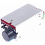 KNACRO 12V Motor Speed Controller,DC Motor Driver Board for Brush Motor 7V-60V 20A 420W PWM Control 12V 24V 36V 48V Regulator Cooling Fans Dimmer Governor Pulse Width Modulator with Adjust Knob