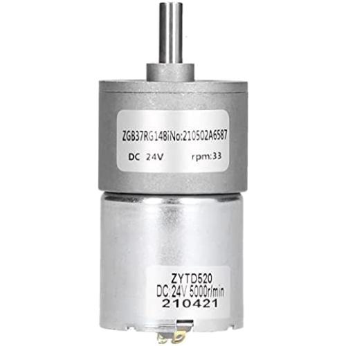 DC 24V Gear Motor Shaft 37mm , Learning & Education Science Kits & Toys Diameter Electric Gearbox Micro Speed Reduction Geared Motor[33R]