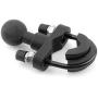 BarBaren Motorcycle Handlebar Ball mount with Stainless Steel U-Bolt & 1 inch Ball For 22mm 7/8