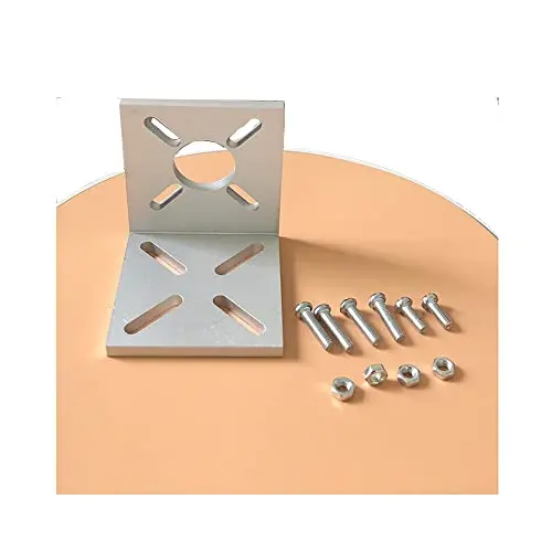 Purewords Right Angle Multi-Model Motor Support Bracket | 775 Motor Fixed Mounting Base | L-Shaped Thick Aluminum Alloy |750/755/775/799/859/997 Motor Bracket | mounting Base 46 Stepper 52